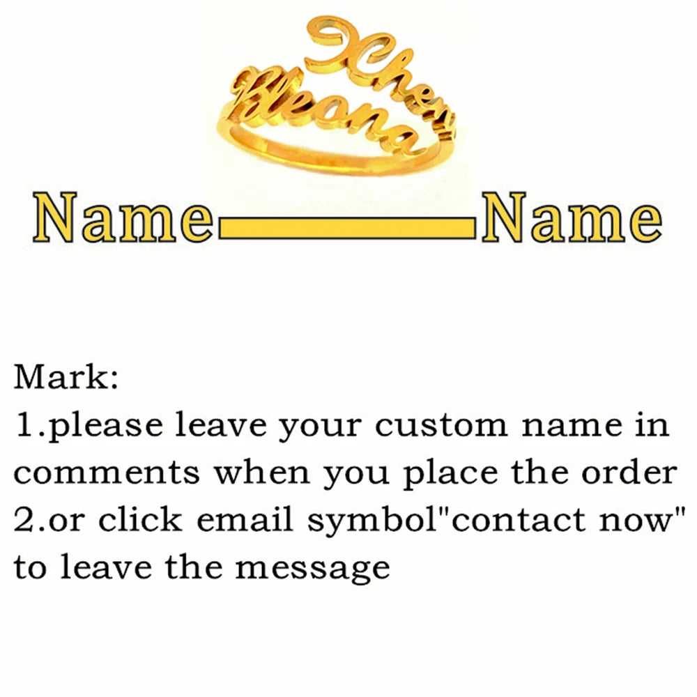 Personalized Multiple Name Ring Family Name Ring Custom Stackable Name Jewelry Three Four Names New Mom Gift For Women