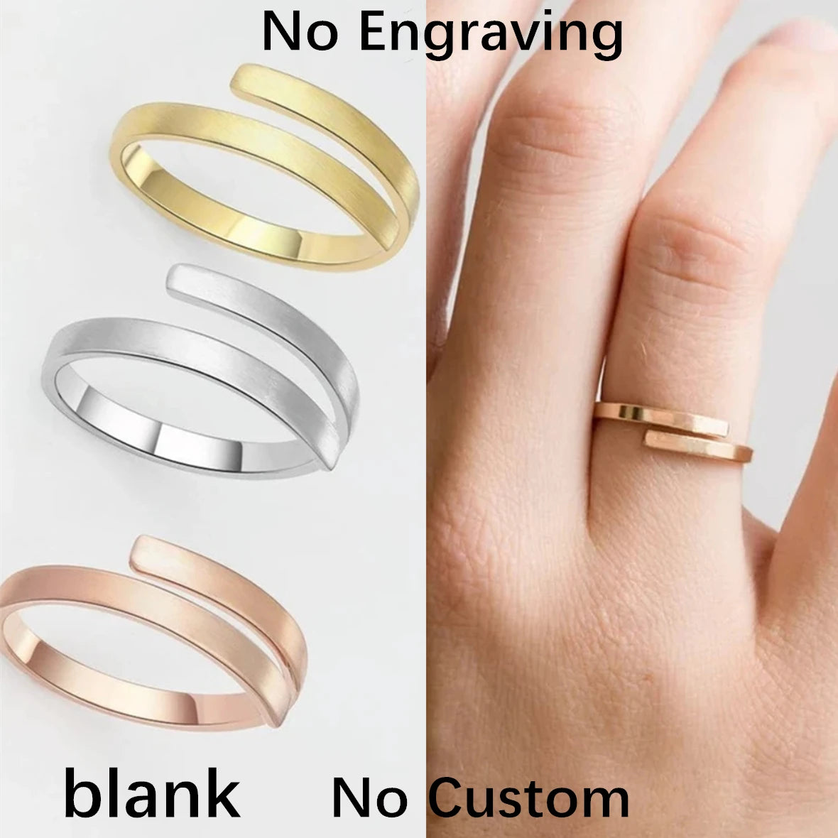Personalized Multiple Name Ring Family Name Ring Custom Stackable Name Jewelry Three Four Names New Mom Gift For Women