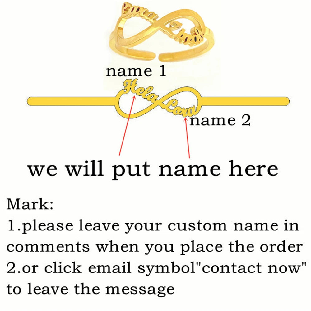 Personalized Multiple Name Ring Family Name Ring Custom Stackable Name Jewelry Three Four Names New Mom Gift For Women